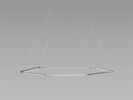 Koncept Z-bar Silver LED Geometric Linear Pendant