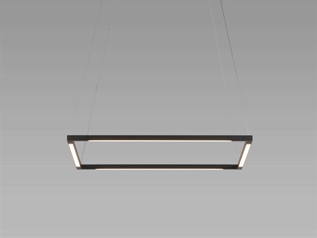 Koncept Z-bar Matte Black LED Geometric Linear Pendant