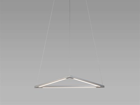 Koncept Z-bar Silver LED Geometric Linear Pendant