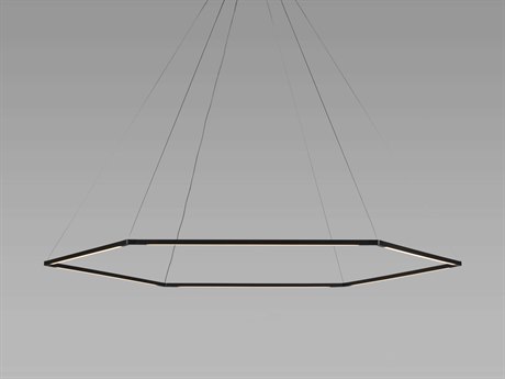 Koncept Z-bar Matte Black LED Geometric Linear Pendant