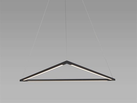 Koncept Z-bar Matte Black LED Geometric Linear Pendant