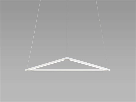 Koncept Z-bar Matte White LED Geometric Linear Pendant