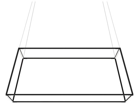 Koncept Z-bar Matte Black LED Geometric Linear Pendant