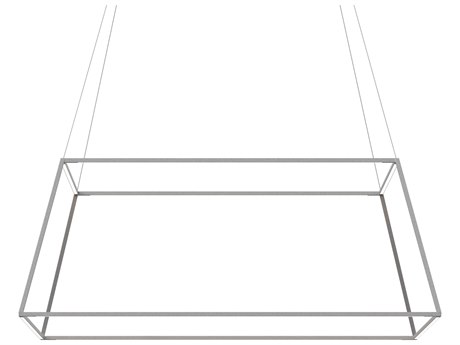 Koncept Z-bar Silver LED Geometric Linear Pendant