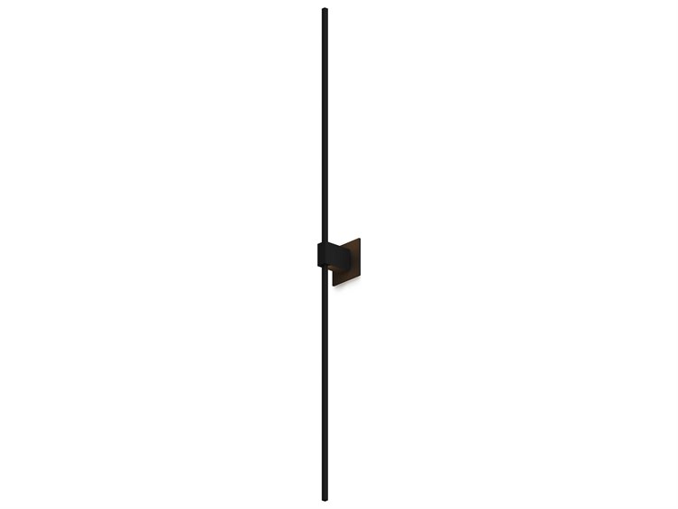 Koncept Zbar 4" Tall Black LED Wall Sconce KONZBW604CMSW