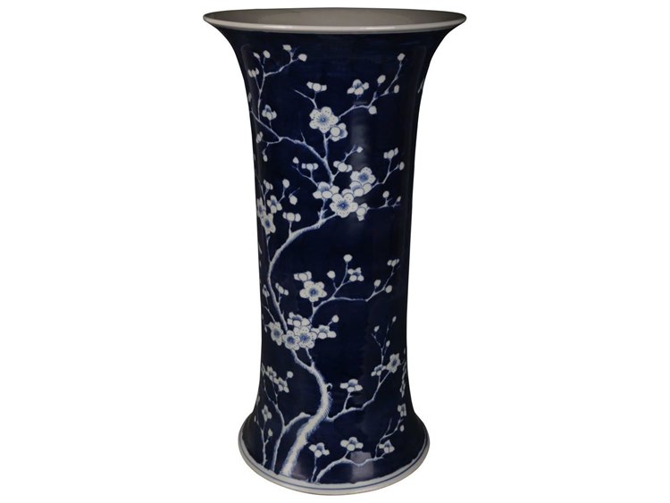 Legend Of Asia Blue White Plum Blossom Umbrella Stand Vase Loa1406 Legend Of Asia Blue White Plum Blossom Umbrella Stand Vase 1406