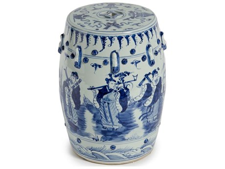 Legend Of Asia Blue White Garden, Ceramic Garden Stool Blue And White