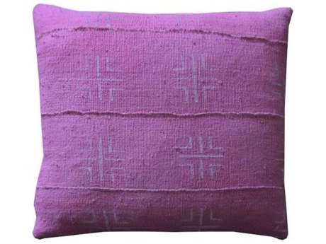 pink mudcloth pillow