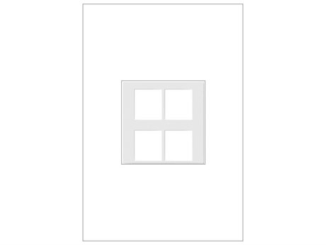 Legrand Connectivity White Four-Port Keystone Frame