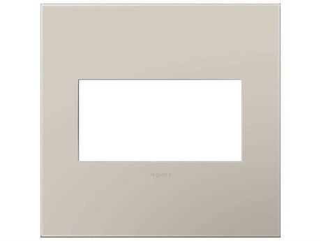 Legrand Plastics Greige Two-Gang Wall Plate