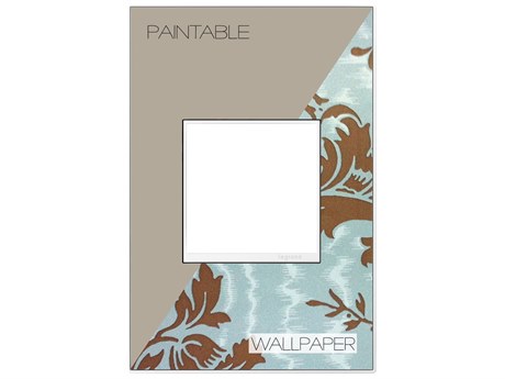 Legrand Real Materials Lighting Custom One-Gang Wall Plate with White Trim