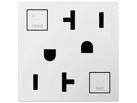 Legrand Outlets White 20A Tamper-Resistant GFCI