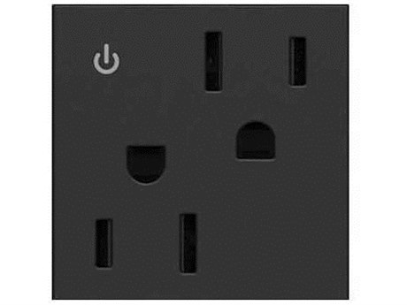 Legrand Outlets Graphite 15A Tamper-Resistant Dual Controlled Outlet
