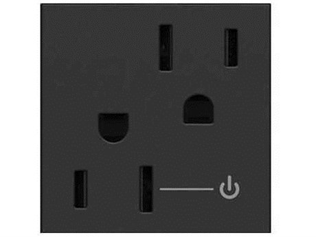 Legrand Outlets Graphite Tamper-Resistant Half Controlled Outlet