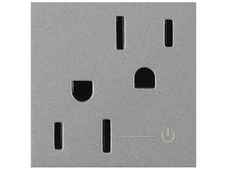 Legrand Outlets Magnesium Tamper-Resistant Half Controlled Outlet