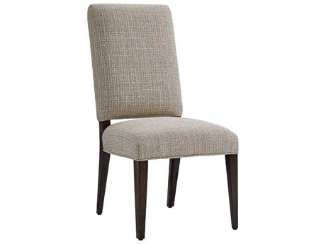 Lexington Laurel Canyon Solid Wood Gray Upholstered Side Dining Chair
