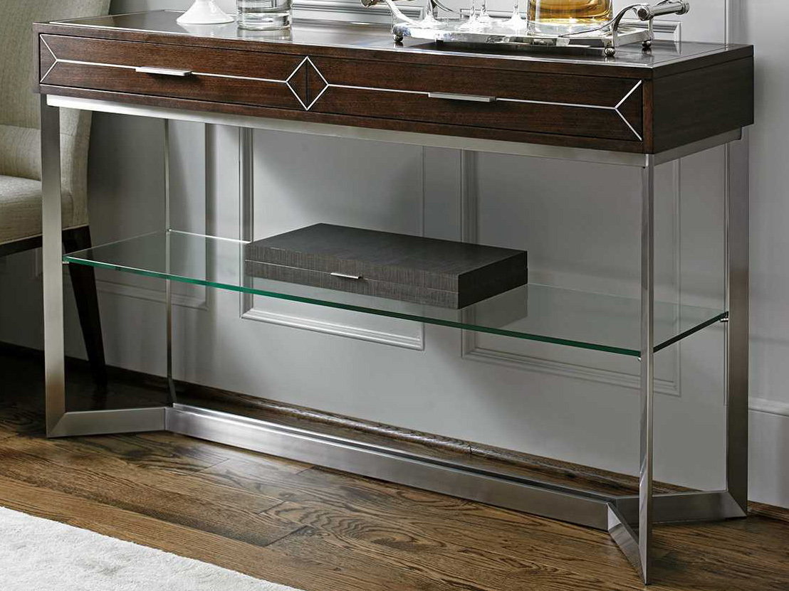 Lexington Macarthur Park Walnut Rectangular Console Table LX010729966C