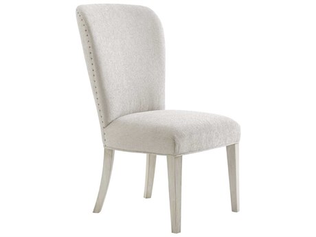 Lexington Oyster Bay Solid Wood Gray Upholstered Side Dining Chair