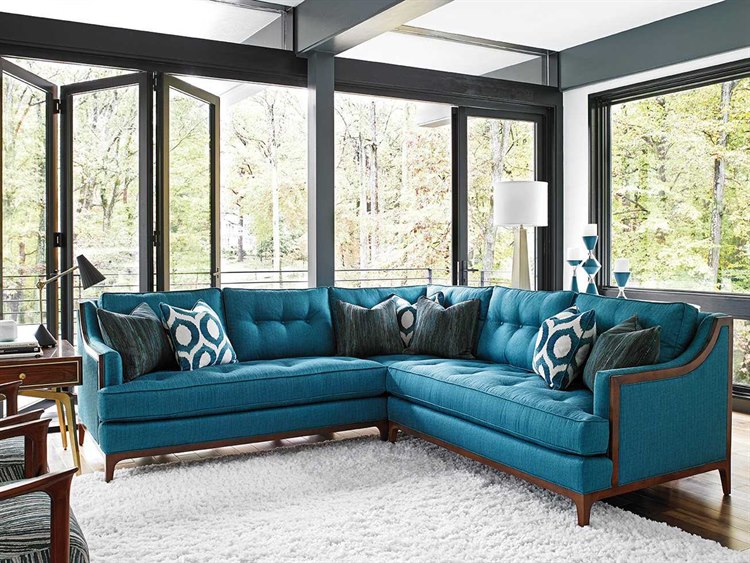 Lexington Take Five Rosewood Sectional Sofa