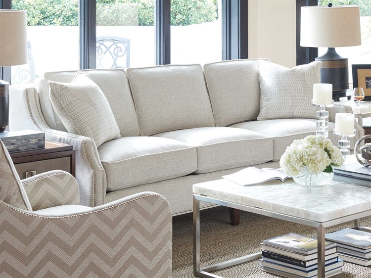 Lexington Upholstery Chase Park White Upholstered Sofa | LX0179853340