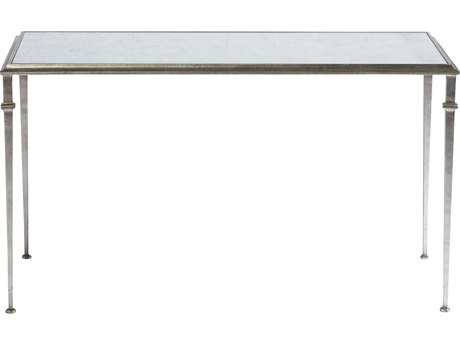 Lillian August Classics Tria Rectangular Aged Silver Leaf Cocktail Table