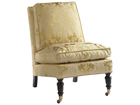 Lillian August Upholstery Lewiston Rolling Fabric Accent Chair