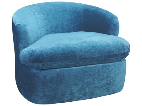 Lillian August Upholstery Giles Swivel Fabric Accent Chair