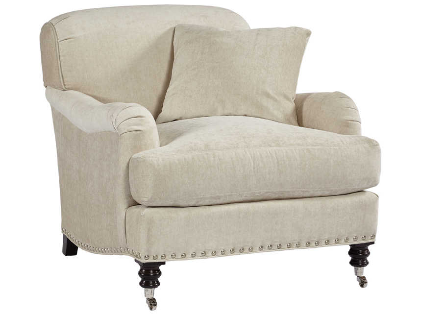 Lillian August Upholstery Rolling, Upholstered Accent Chair