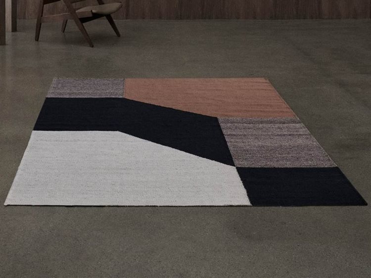 Linie Design Blocchi Geometric Area Rug LDBLOCCHIPOWDER