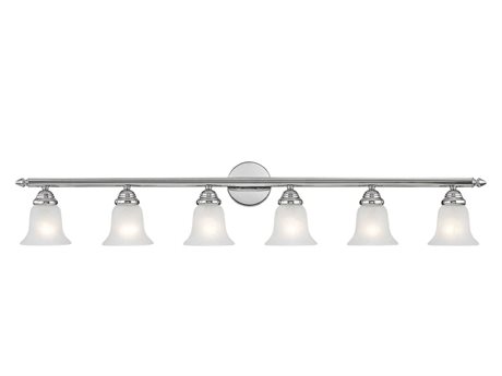 Livex Lighting Neptune 6-Light Chrome Glass Vanity Light