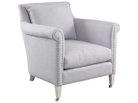 Lillian August Upholstery Paris Rolling Fabric Accent Chair