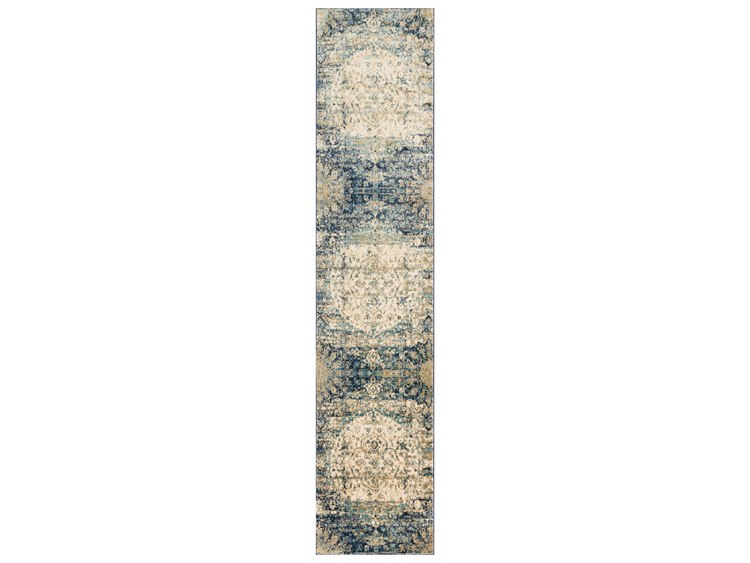 Loloi Rugs Anastasia Af 06 Blue Ivory Runner Rug Anasaf 06bbiv Run Loloi Rugs Anastasia Af 06 Blue Ivory Runner Rug