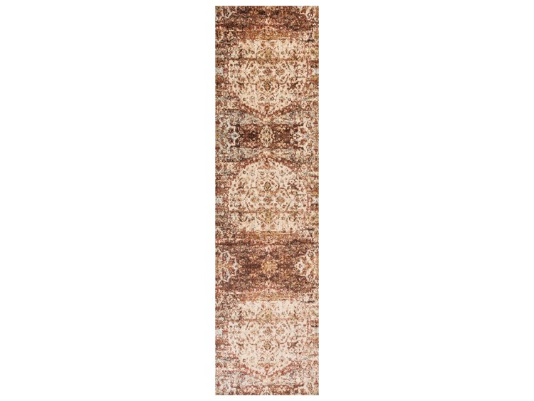 Loloi Rugs Anastasia Af 06 Rust Ivory Runner Rug
