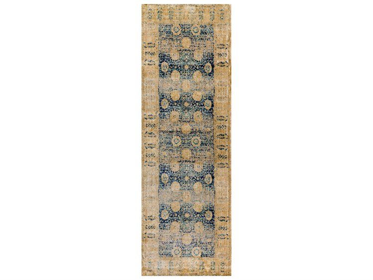 Loloi Rugs Anastasia Af 09 Blue Gold Runner Rug Llanasaf09bbgorun Loloi Rugs Anastasia Af 09 Blue Gold Runner Rug Anasaf 09bbgo Run