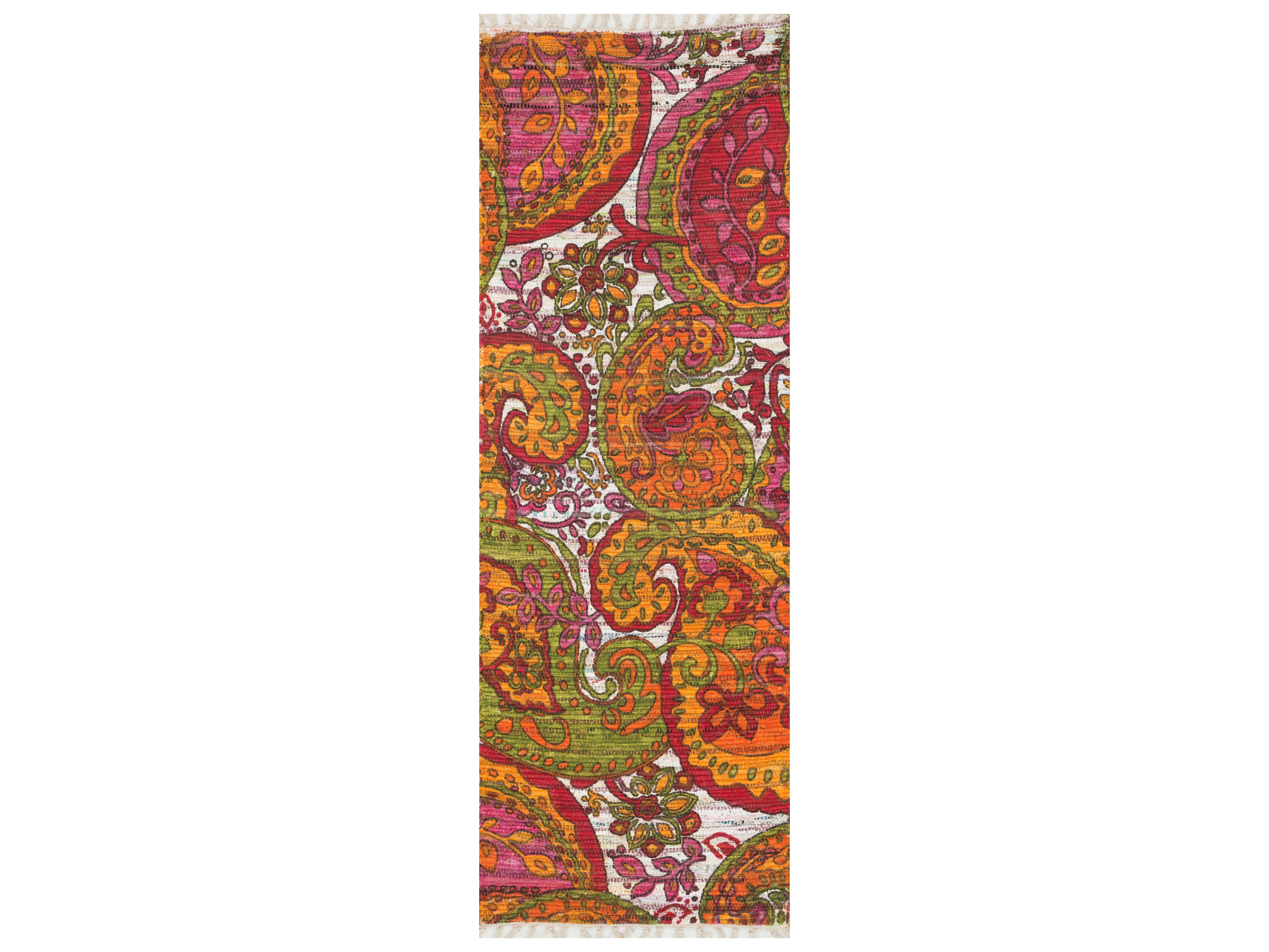 Loloi Rugs Aria HAR05 1'9'' X 5' Green / Multi Runner Rug