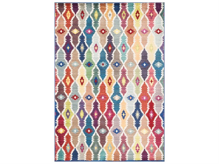 Loloi Rugs Lyon Hlz12 Rectangular Blue Multi Area Rug