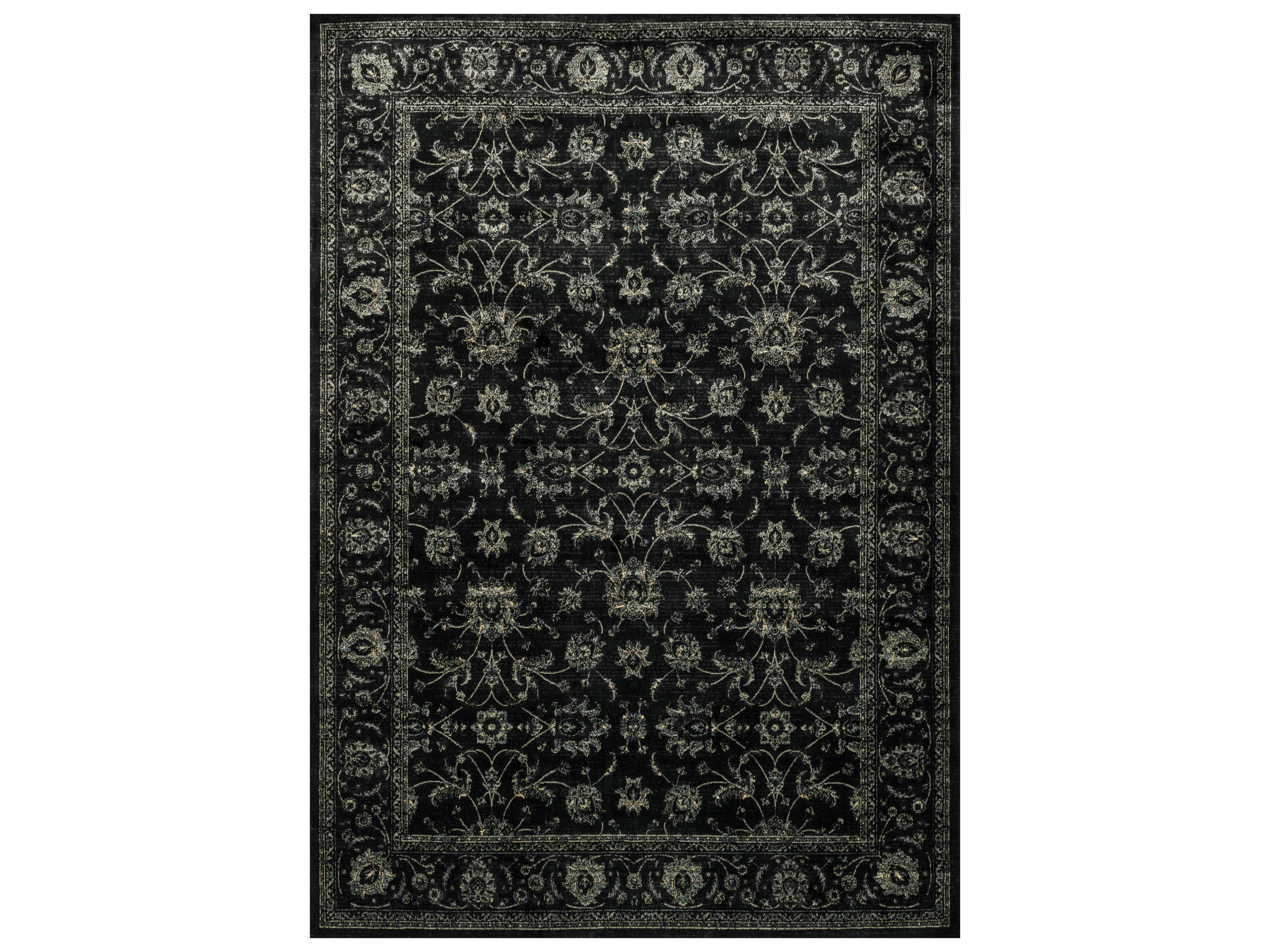Loloi Rugs Nyla NY14 Black / Black Area Rug LLNYLANY14BLBLREC