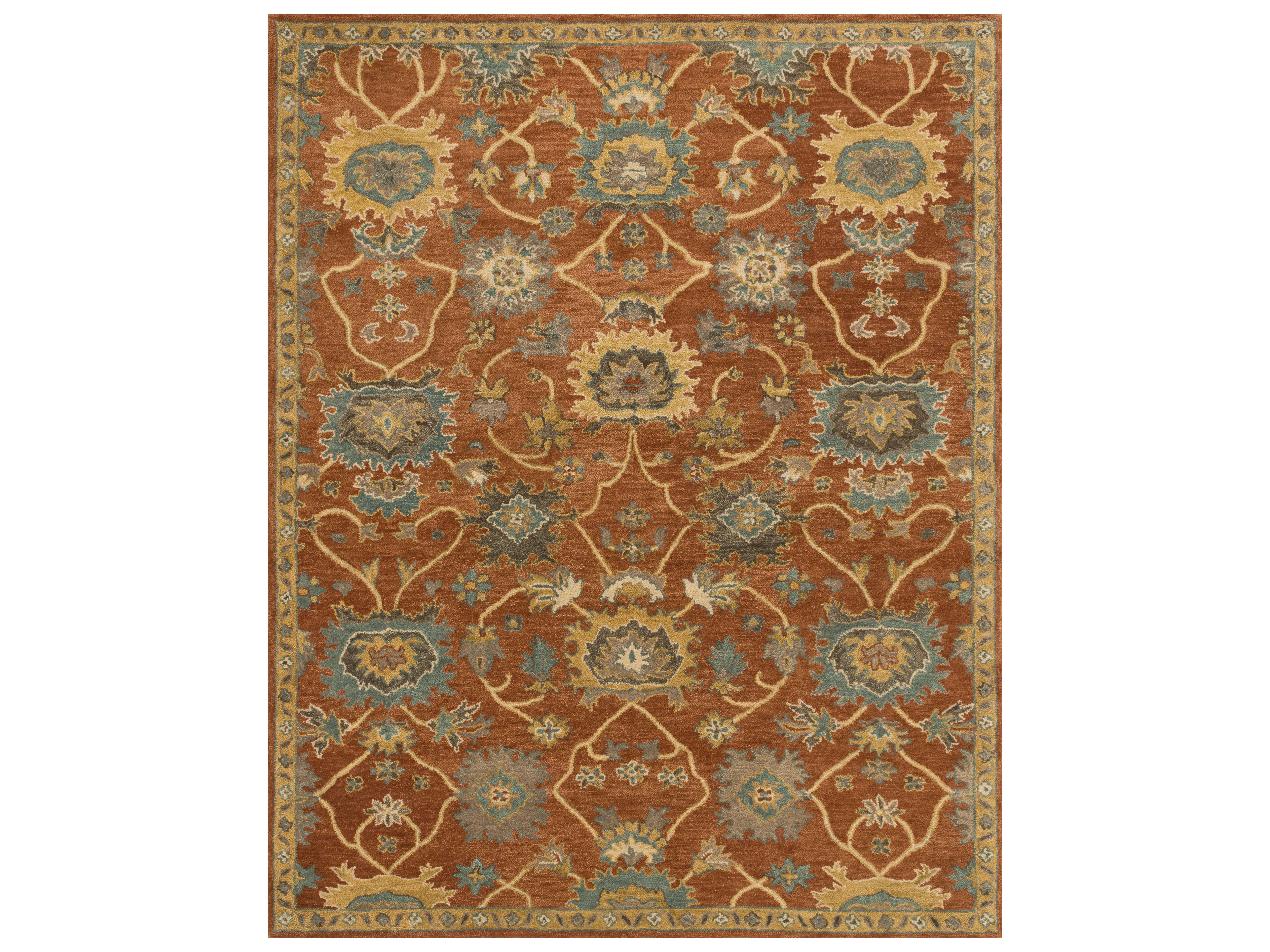 Loloi Rugs Underwood UN01 Rust / Gold Area Rug LLUNDEUN01RUGOREC