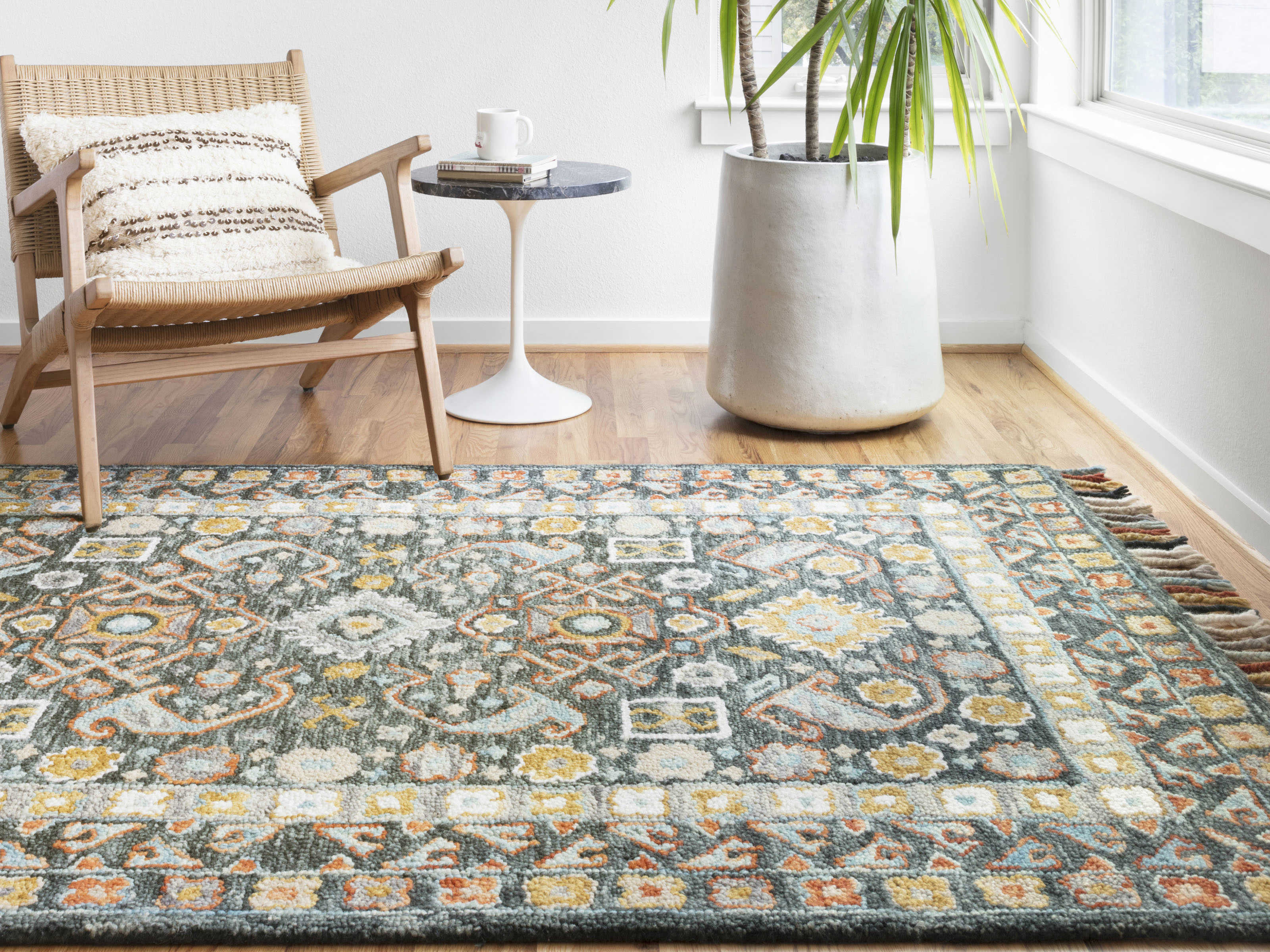 Loloi II Rugs Elka Denim / Multi Rectangular Area Rug LLLELKAELK03DEMLREC