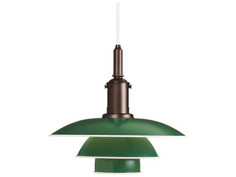 Louis Poulsen PH-3/3 1-Light Green LED Tiered Mini Pendant
