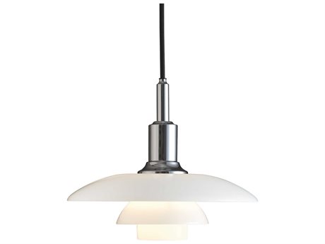 Louis Poulsen PH-3/2 1-Light Chrome Tiered Pendant