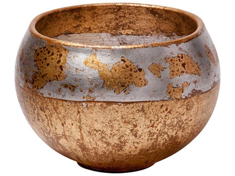 Lucas McKearn Addie Gold / Silver Leaf Decorative Bowl