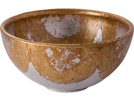Lucas McKearn Belle Chase Gold / Silver Leaf Decorative Bowl