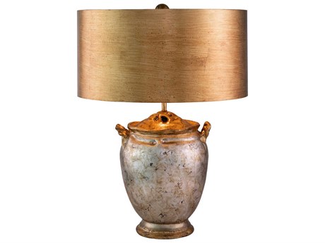 Lucas McKearn Antique Silver Gold Table Lamp