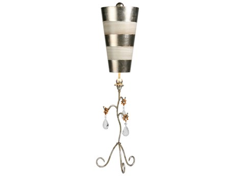 Lucas McKearn Tivoli Crystal Glass Cream Silver Off White Buffet Lamp