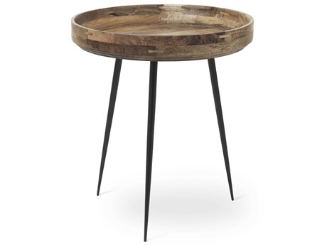 Mater Bowl Round Wood Natural End Table