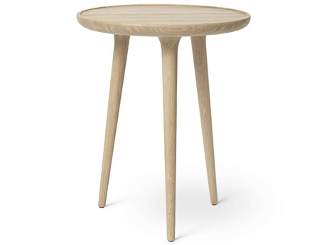 Mater Round Wood Matt Lacquered End Table