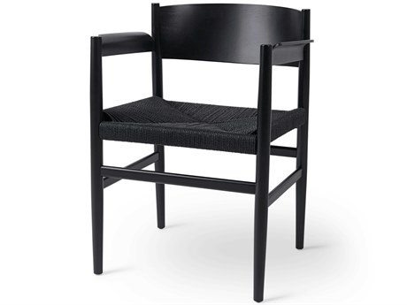 Mater Nestor Black Arm Dining Chair