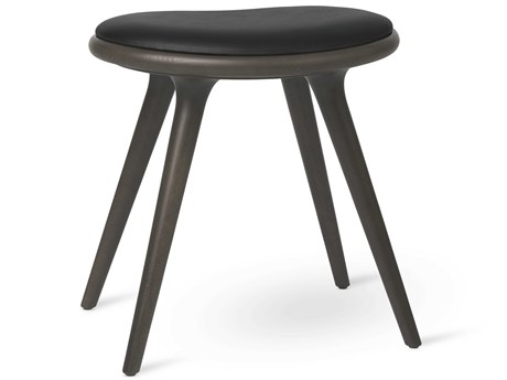 Mater Space Leather Gray Upholstered Side Dining Chair