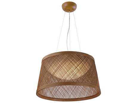 Maxim Lighting Bahama 1-Light Natural Brown LED Empire Pendant